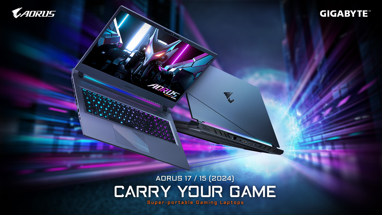 GIGABYTE Introduces New AORUS 17 and AORUS 15 AI-Powered Gaming Laptops with Intel® Core™ Ultra 7 Processors